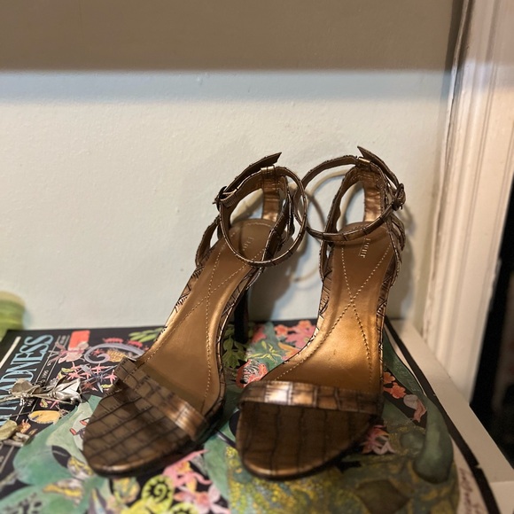 Brown Ankle Strap Fioni Heels - Picture 2 of 8